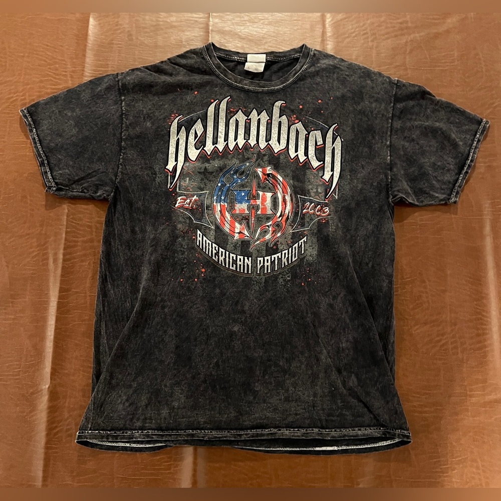 Hellanbach American Patriot - Skull Graphic on Back - Size Large